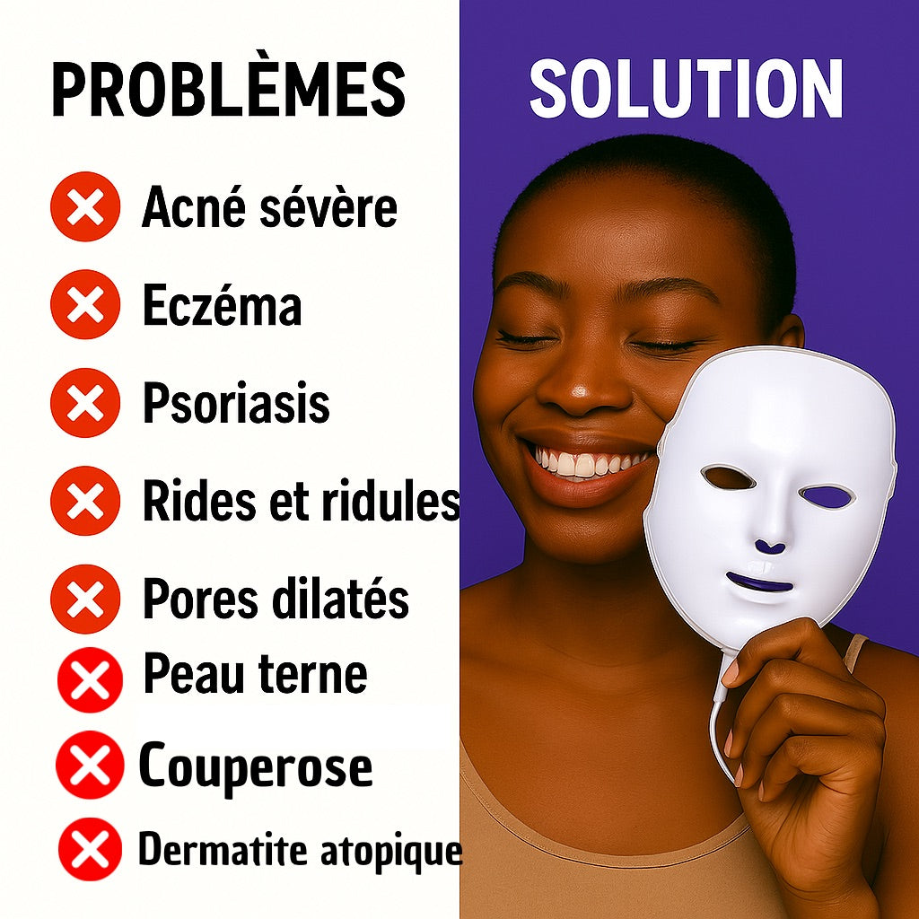 Masque de Beauté LED Sans UV - Nourrissez Votre Beauté